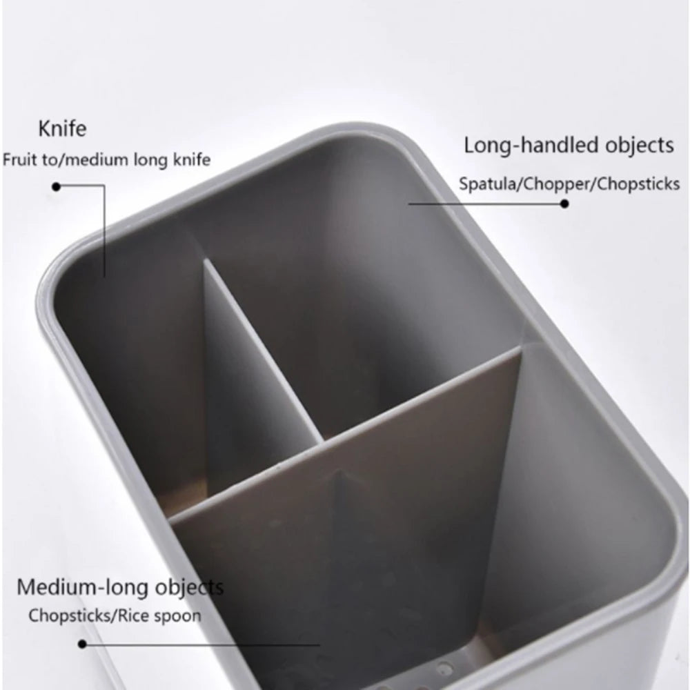 Multifunctional Storage Holder Spoon Fork Chopstick Storage Holder Box Double Layer Cutlery Drain Rack Organizer Racks