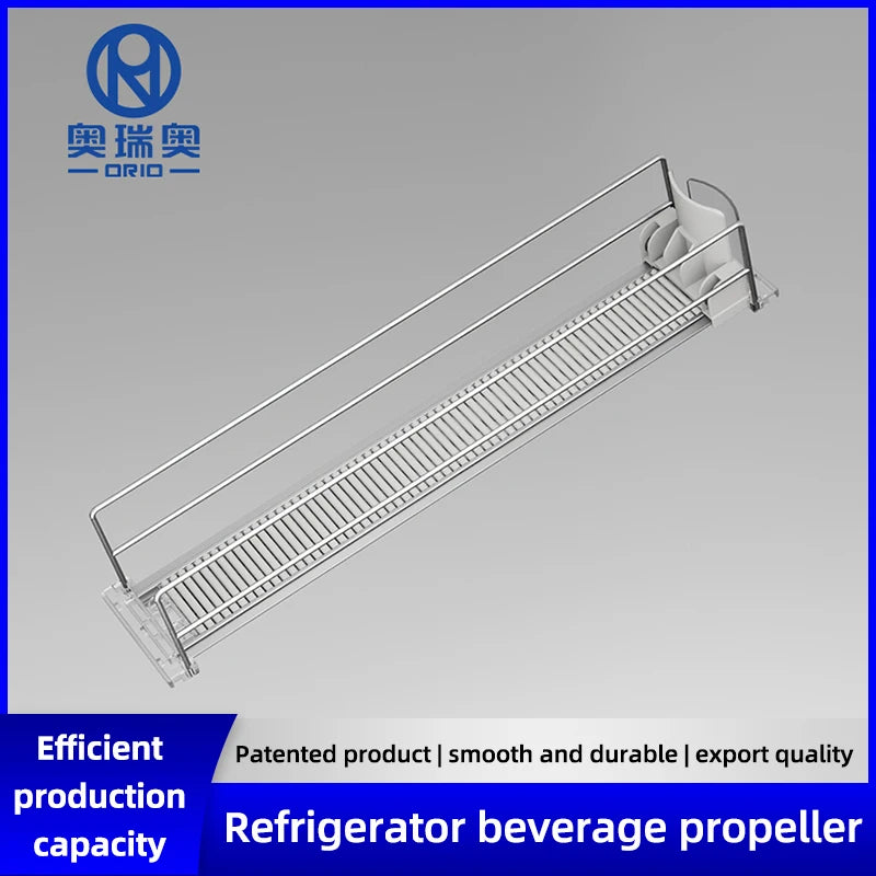 Drink Spring Pusher For Fridge Automatic Soda Can Dispenser Retail Transparent Slide Rail Beverage Storage Organizer Rack