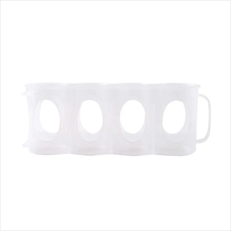 Portable soda can storage box, suitable for refrigerator rack beer can rack refrigerator storage slide rack transparent plastic
