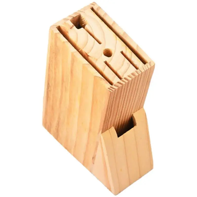 Cutlery Storage Rack Multi Socket Knife Holder, Wooden Knife Stand Multipurpose Cutters Stand Holder Storage Rack For Kitchen