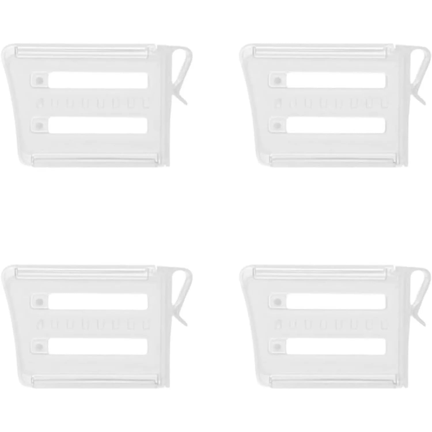 Refrigerator Door Organizer Dividers Clips, Retractable Fridge Space Allocator for Side Seam Organizing Cabinet Kitchen Storage