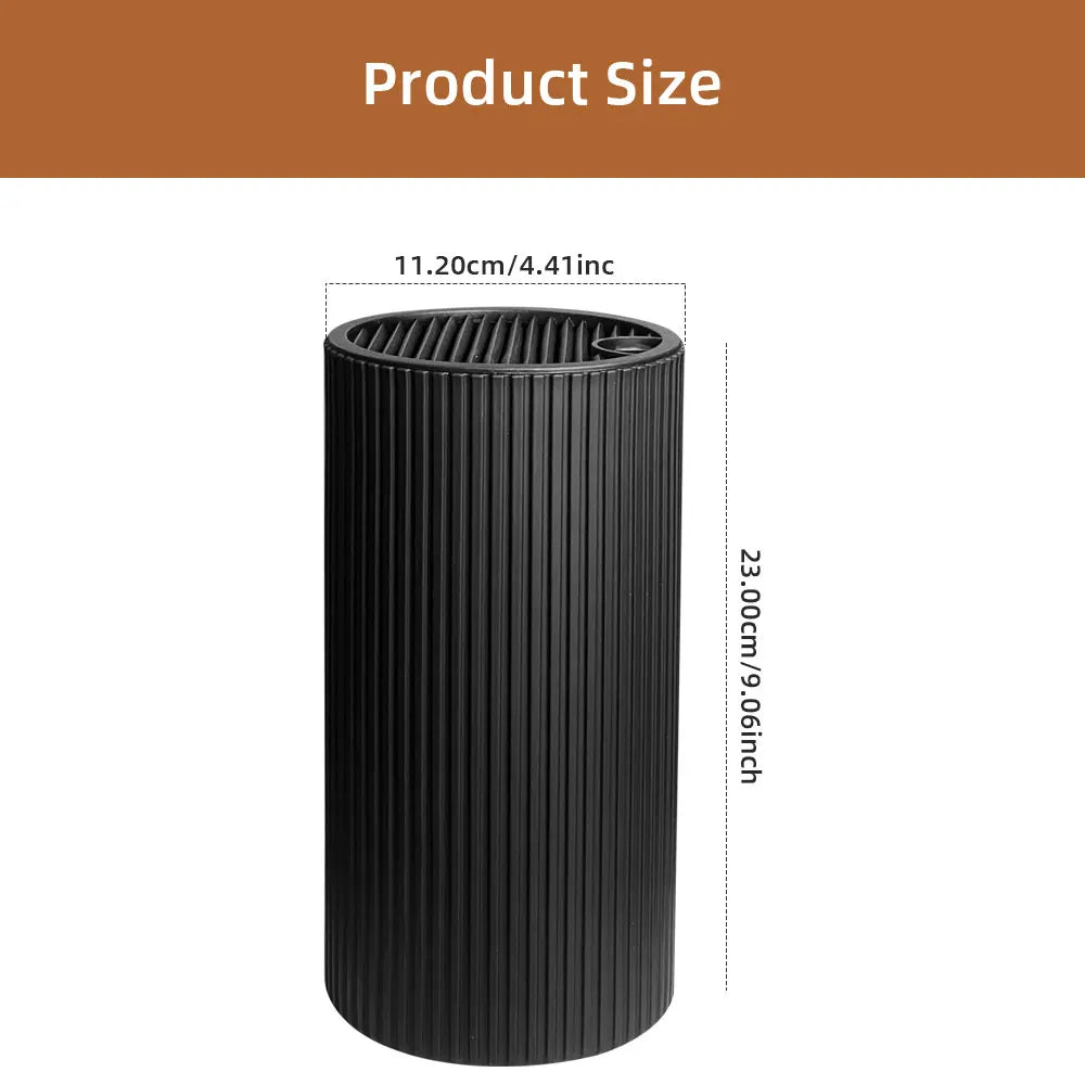 8.8 inch Kitchen Knife Holder  Stand for Kitchen Chef Ceramic Knife Inserted Plastic Knife Holder Bucket Kitchen Storage Tools