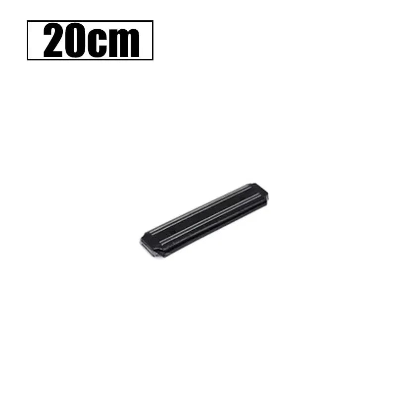 Powerful Magnetic Knife Holder Multifunctional Wall Hanging Knife Rack Strip Black Kitchen Practical Tools Organizer Punch Free