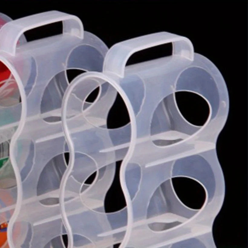 Portable soda can storage box, suitable for refrigerator rack beer can rack refrigerator storage slide rack transparent plastic