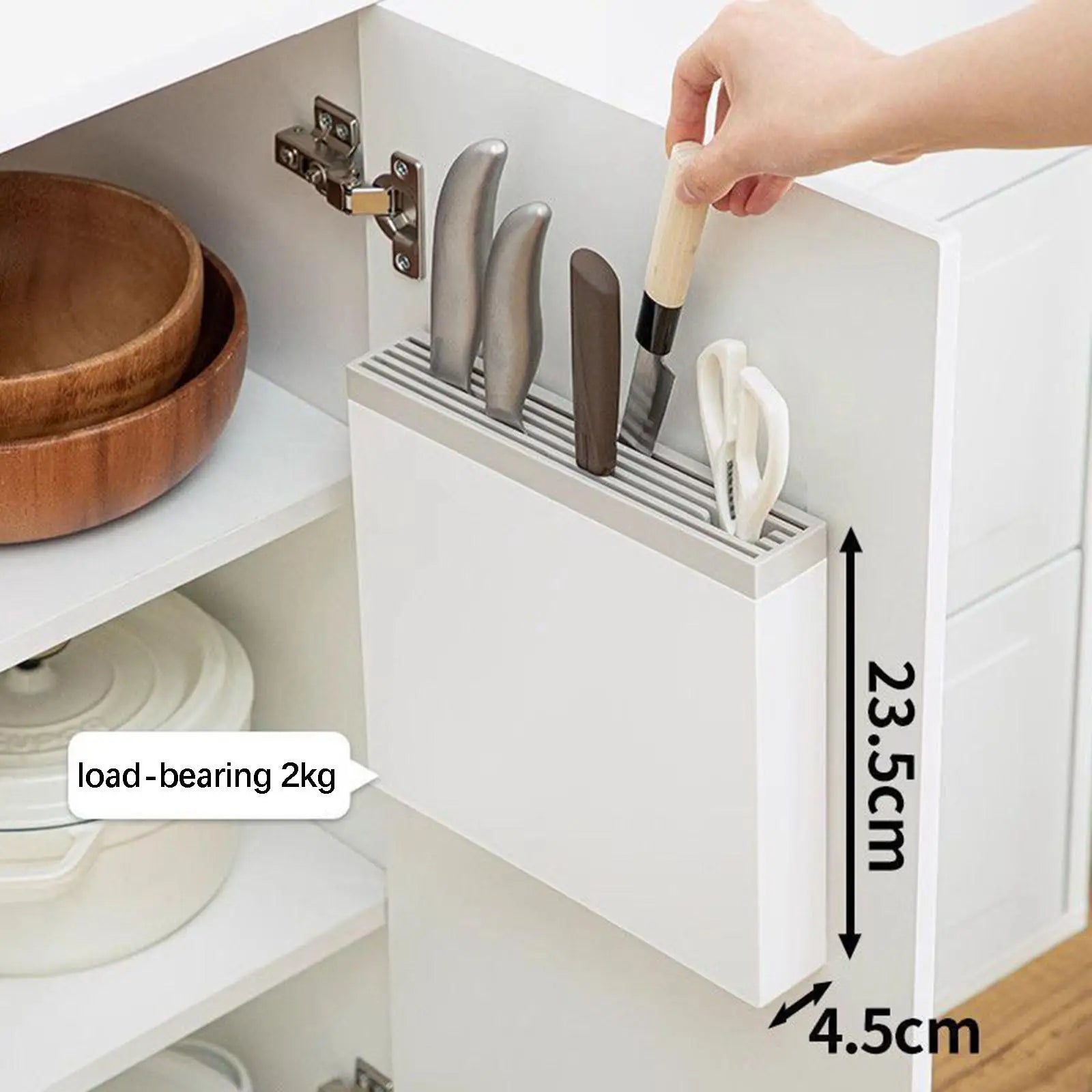 Knife Holder Rack for Home Kitchen Scissors Knives Drying Rack Display