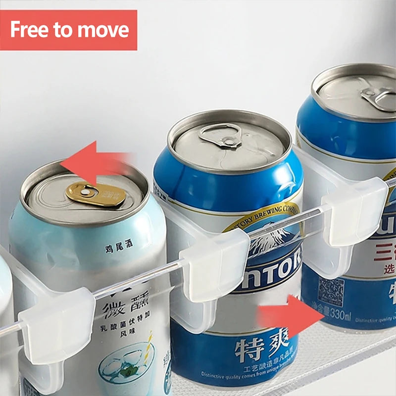 Refrigerator Storage Partition Board Fridge Kitchen Organization Home Divider Storage Splint Kitchen Bottle Can Shelf Organizer