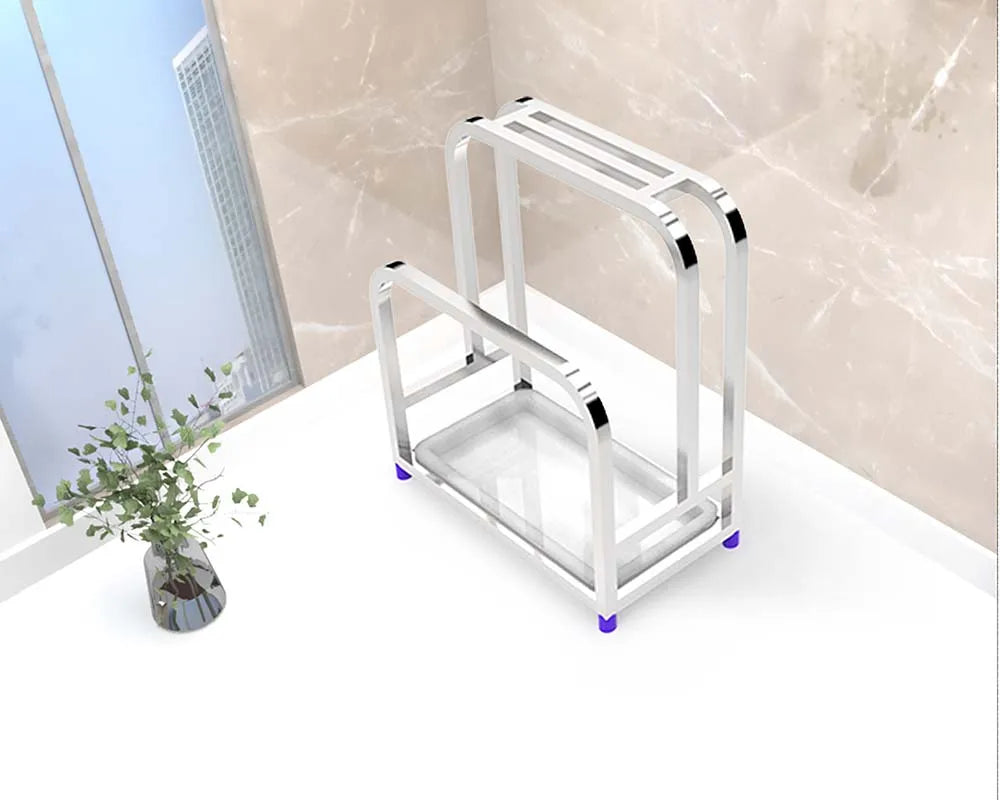 Stainl Steel 304 Knife Holder Cutting Board Stand Kitchen Storage Ra Utensil elf Anti-Mold Stainl Steel Kitchen Sto...