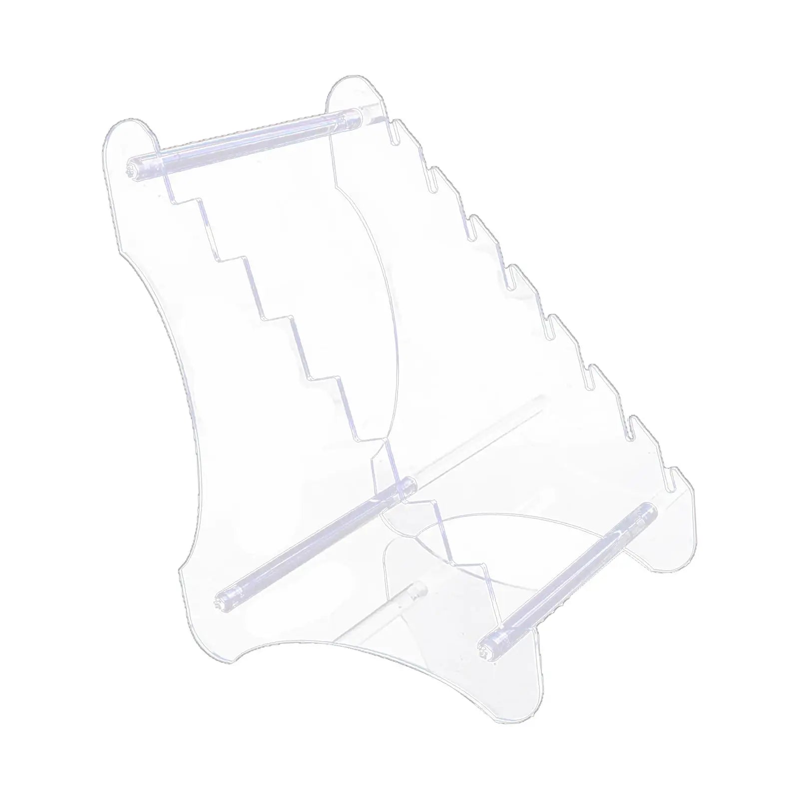Knife Holder Storage Rack Bracket Transparent 18x15x24cm with 8 Layers Clear Shelf for Office Lounge Multipurpose Lightweight