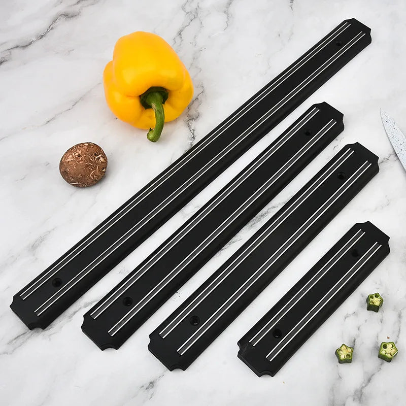 Stainless Steel Wall-Mounted Knife Magnetic Strong Powerful Holder Kitchen/Bar Secure Rack Reliable Knife Storage Magnetism