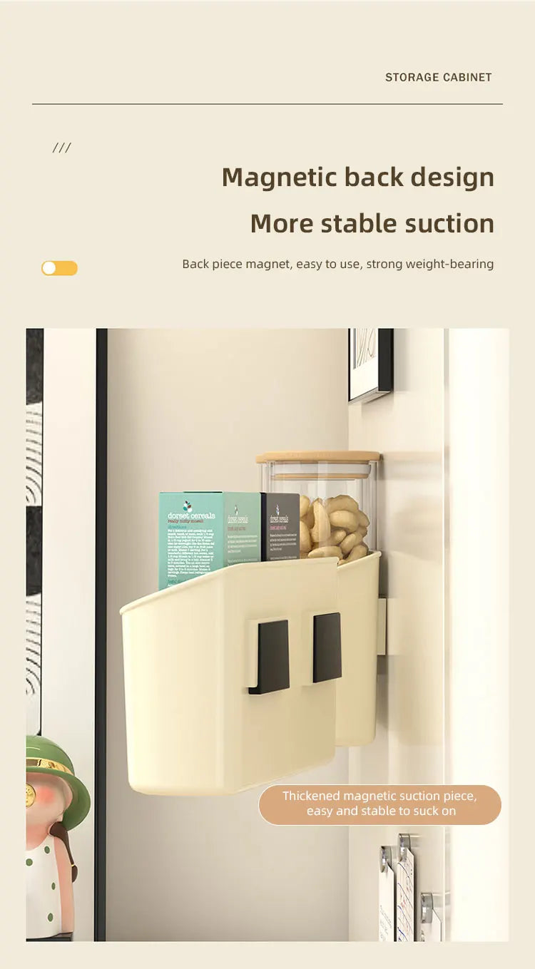 Magnetic Fridge Shelf Spice Storage Rack Wall mounted Kitchen Organizer Magnetic Shelf Space Saving Cabinet Shelves