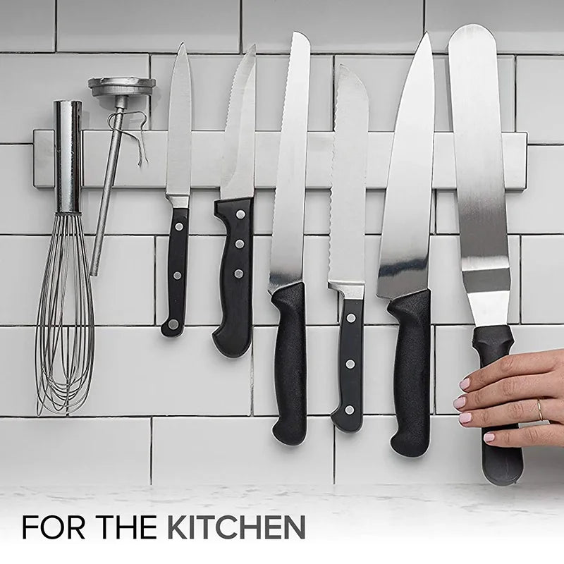 Professional Magnetic Strip Stainless Steel Magnetic Knife Holder Rack Kitchen Knife Shelf Bar 30 40 50 cm Kitchen Accessories