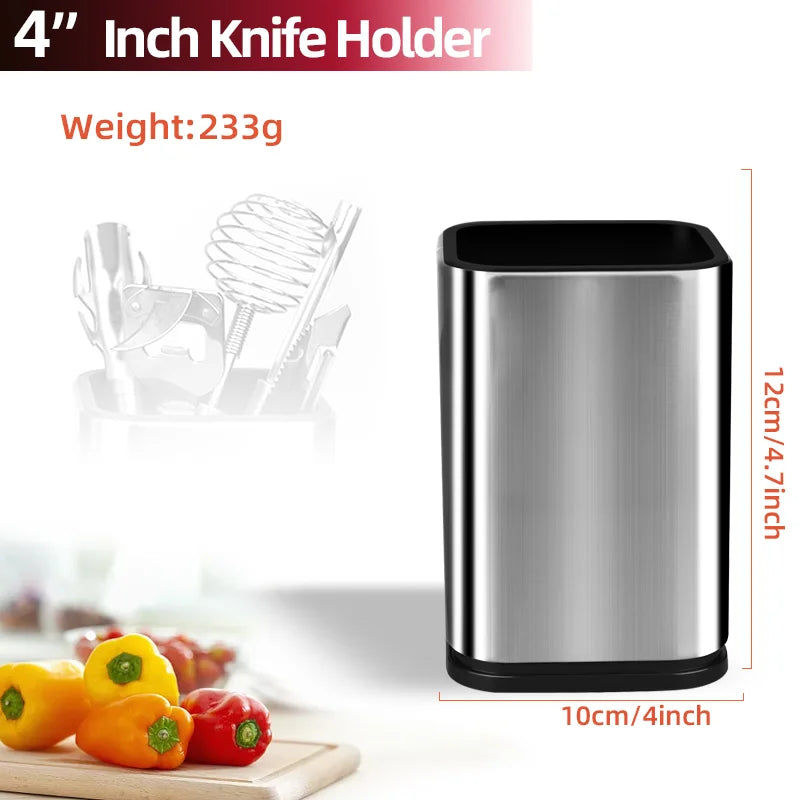 Stainless Steel Knife Holder Bucket Bracket Storage Rack Multi-functional Kitchen Storage Bucket Kitchen Accessories Chopstick