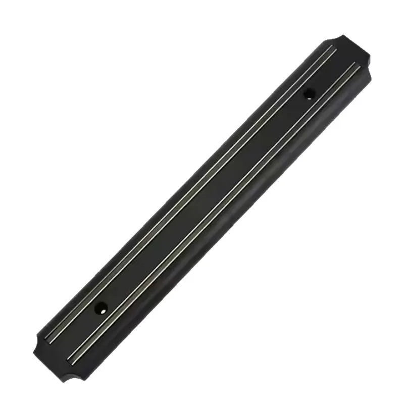 Powerful Magnetic Knife Holder Multifunctional Wall Hanging Knife Rack Strip Black Kitchen Practical Tools Organizer Punch Free