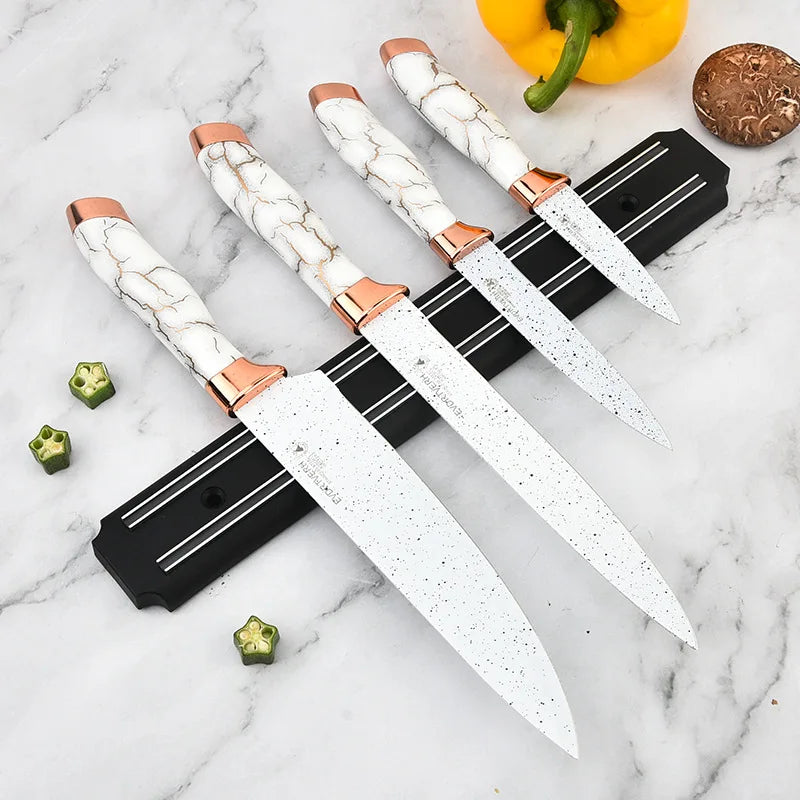 Stainless Steel Wall-Mounted Knife Magnetic Strong Powerful Holder Kitchen/Bar Secure Rack Reliable Knife Storage Magnetism