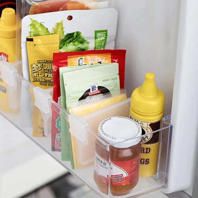 Refrigerator Storage Partition Board Fridge Kitchen Organization Home Divider Storage Splint Kitchen Bottle Can Shelf Organizer