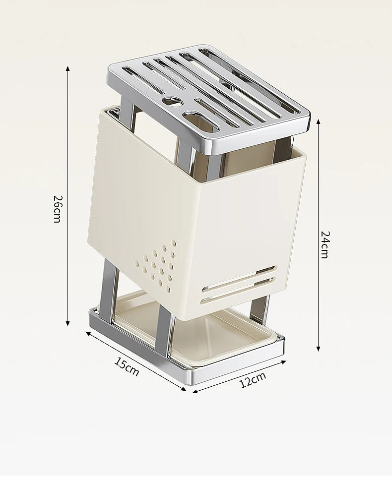 Stainl Steel Kitchen Knife Holder Rotating Blade Storage Ra High Aesthetic Multi-Function Kitchen Storage elf