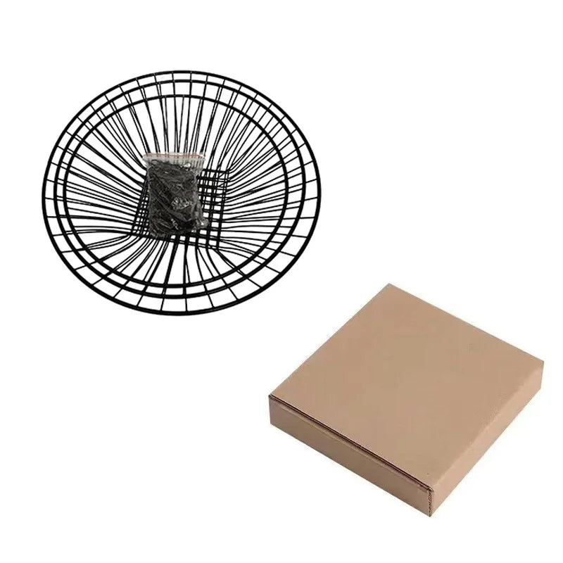 Foldable Hanging Fruit Basket Nordic Wall Hanging Snacks Storage Basket Iron Wire Three Tier Flowers Basket Storage Rack