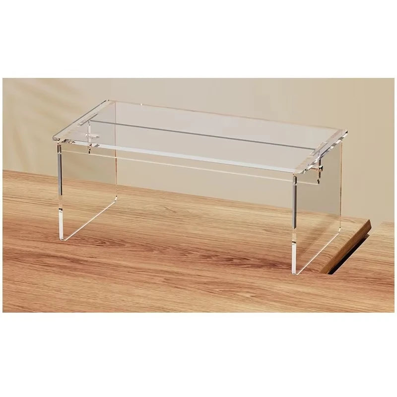 Transparent Acrylic Display Stand For Toys Model, Assembly Desktop Heightened Storage Shelf, Refrigerator Cabinet Layered