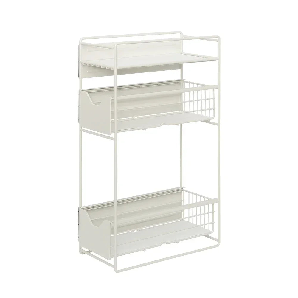 2/3 Tier Refrigerator Magnet Strorage Shelf Washing Machine Side Rack Kitchen Organizer Shelf for Refrigerator Washing Machine