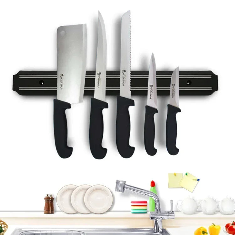Multipurpose Magnetic Knife Rack Strip Household Kitchen Tools Space-Saving Wall Mounted Magnet Knives Holder With Rack