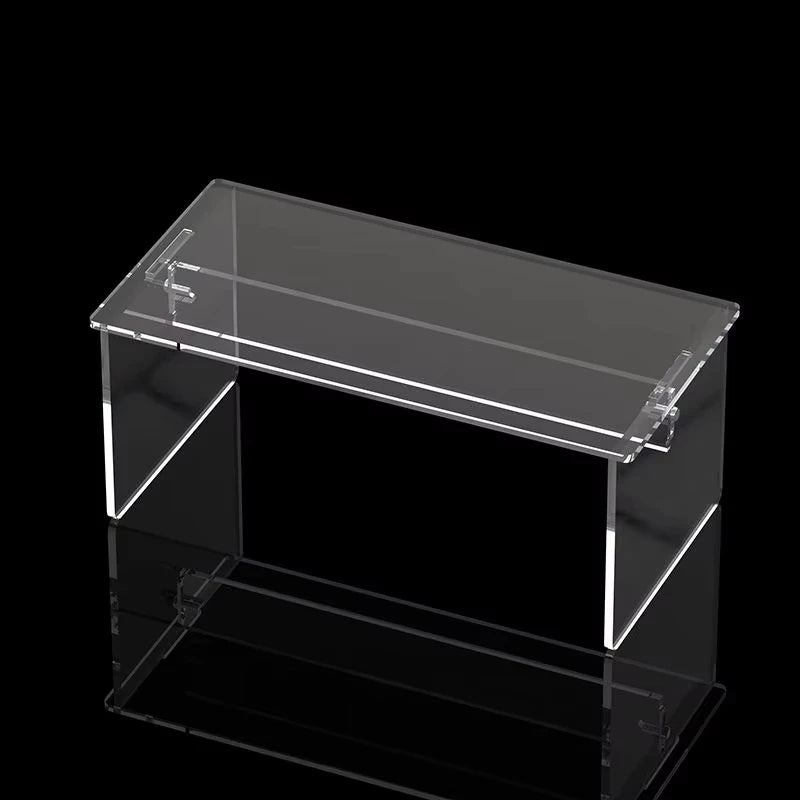 Transparent Acrylic Display Stand For Toys Model, Assembly Desktop Heightened Storage Shelf, Refrigerator Cabinet Layered