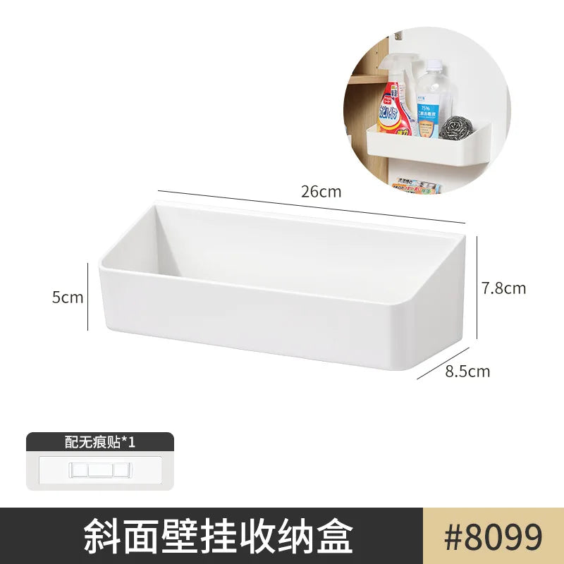 Invisible Wall-Mounted Kitchen Knife Storage Ra Dustproof Plastic Cabinet Door No-Drilling Required Small Knife Organizer