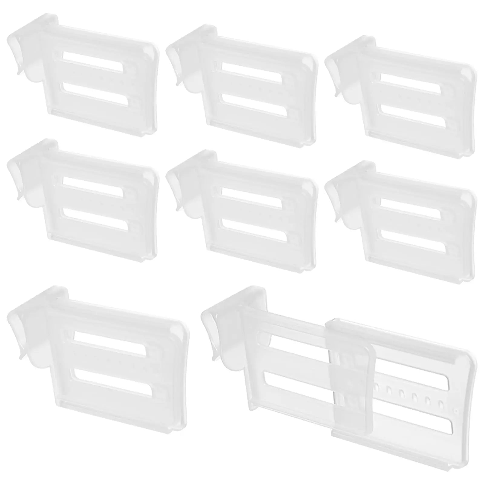 Retractable Fridge Drawer Separators, Plastic Fridge Door Organizer, Adjustable Refrigerator Divider Clip for Kitchen  Storage