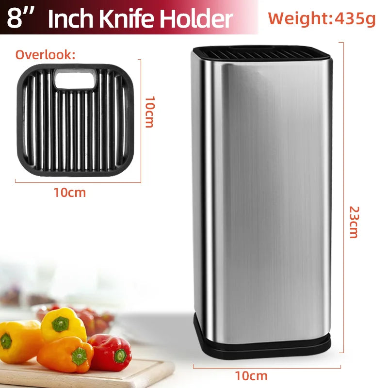Stainless Steel Knife Holder Bucket Bracket Storage Rack Multi-functional Kitchen Storage Bucket Kitchen Accessories Chopstick
