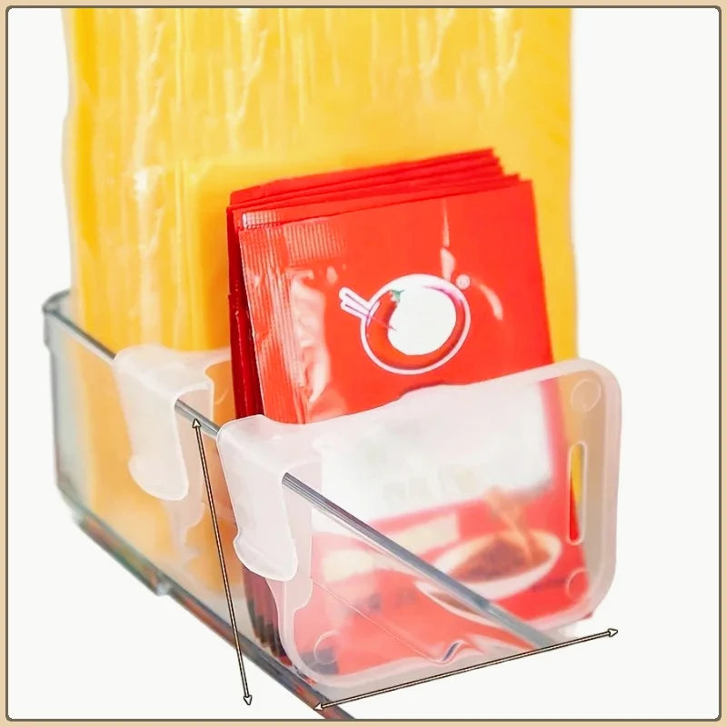 8Pcs Home Refrigerator Storage Partition Board Adjustable Fridge Divider Storage Separators Kitchen Bottle Can Shelf Organizer