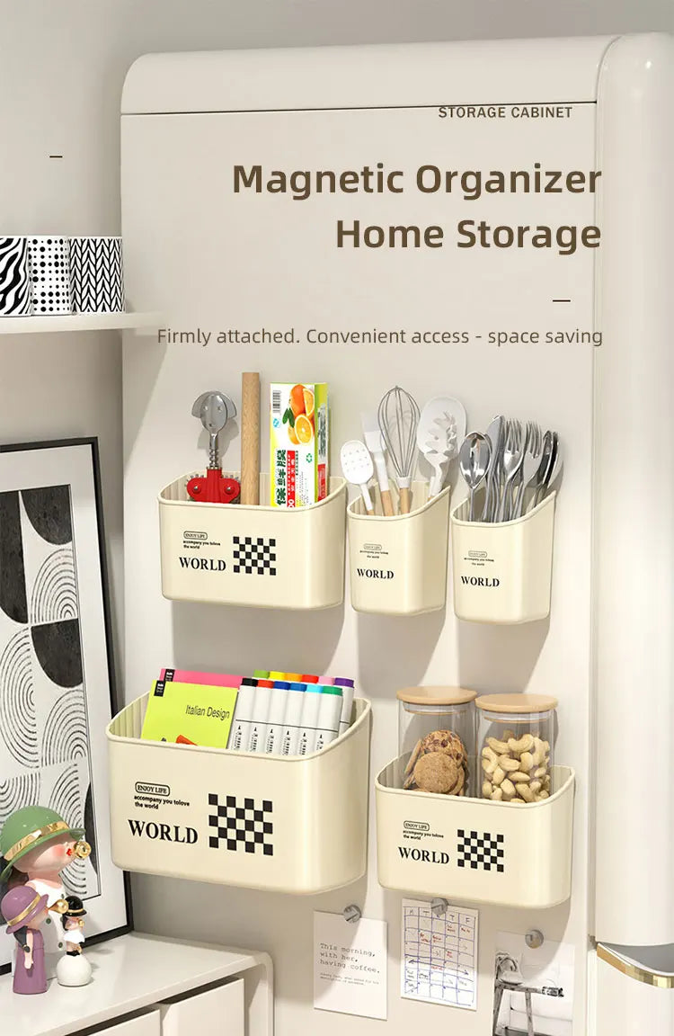 Magnetic Fridge Shelf Spice Storage Rack Wall mounted Kitchen Organizer Magnetic Shelf Space Saving Cabinet Shelves