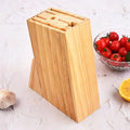 Cutlery Storage Rack Multi Socket Knife Holder, Wooden Knife Stand Multipurpose Cutters Stand Holder Storage Rack For Kitchen