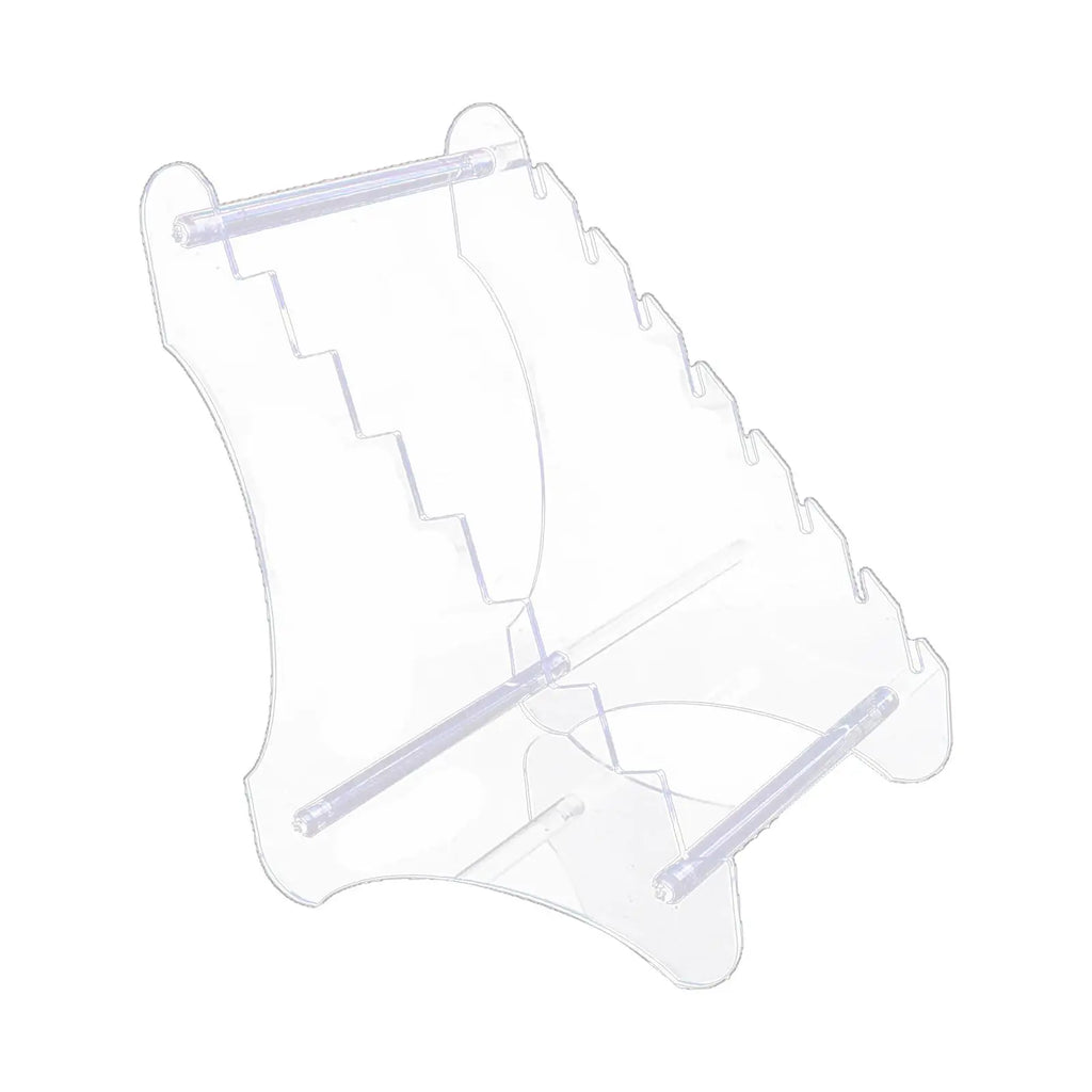 Knife Holder Storage Rack Bracket Transparent 18x15x24cm with 8 Layers Clear Shelf for Office Lounge Multipurpose Lightweight