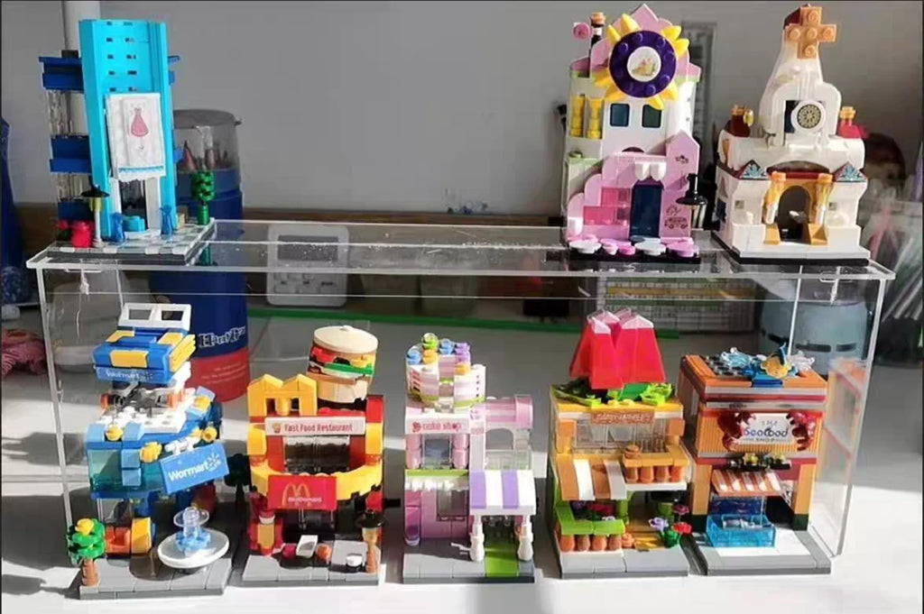 Transparent Acrylic Display Stand For Toys Model, Assembly Desktop Heightened Storage Shelf, Refrigerator Cabinet Layered