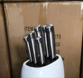 Stainless Steel Kitchenware Tool Knife Tools Kitchen 6pcs Knives optional Knife Holder Block Rack Knives Stand
