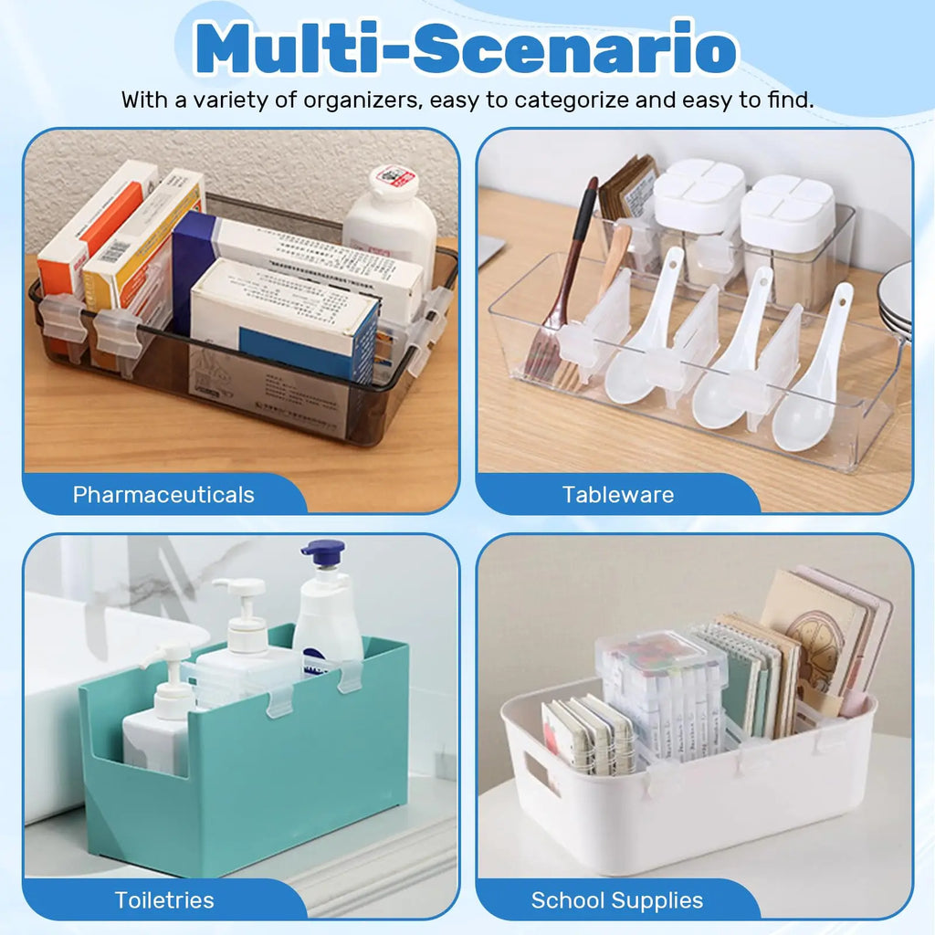 4/8pcs Refrigerator Storage Divider Clip,Fridge Door Storage Partition Expandable Baffle Dividers Kitchen Bottle Shelf Organizer