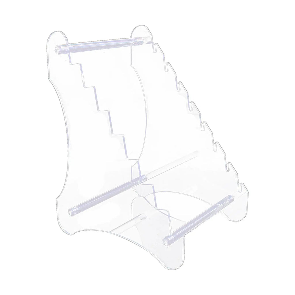 Knife Holder Storage Rack Bracket Transparent 18x15x24cm with 8 Layers Clear Shelf for Office Lounge Multipurpose Lightweight