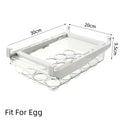Kitchen Storage Box Fruit Vegetable Preservation Organizer Transparent Egg Container Under-shelf Refrigerator Drawer