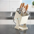 Stainl Steel Kitchen Knife Holder Rotating Blade Storage Ra High Aesthetic Multi-Function Kitchen Storage elf